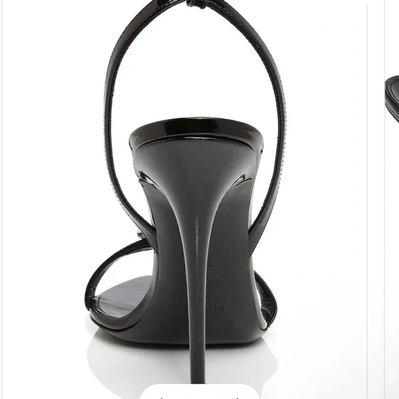 Saint Laurent Glossy Black Heels with Buckle - Picture 5 of 6